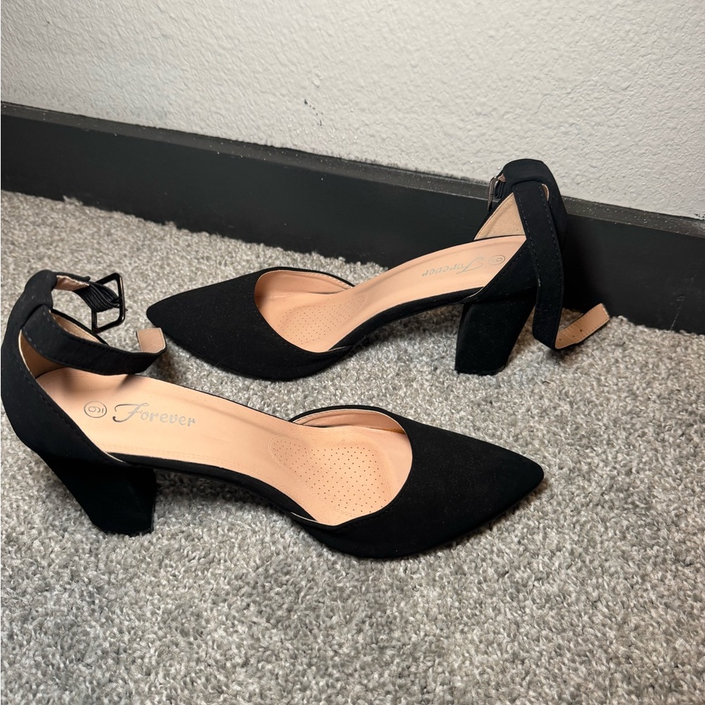 Black Suede Heels